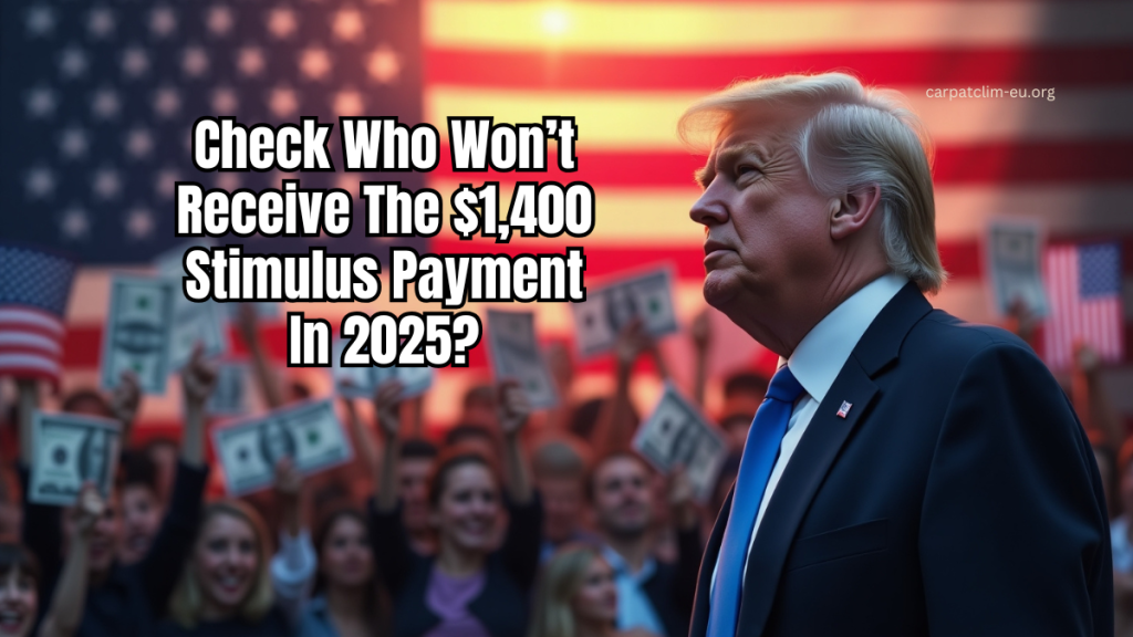 Check Who Won’t Receive The $1,400 Stimulus Payment In 2025?